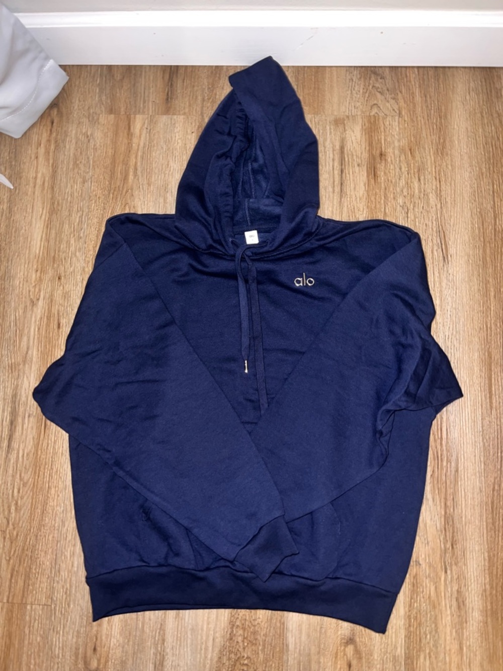 ALO Yoga Navy Blue Hoodie Sweatshirt